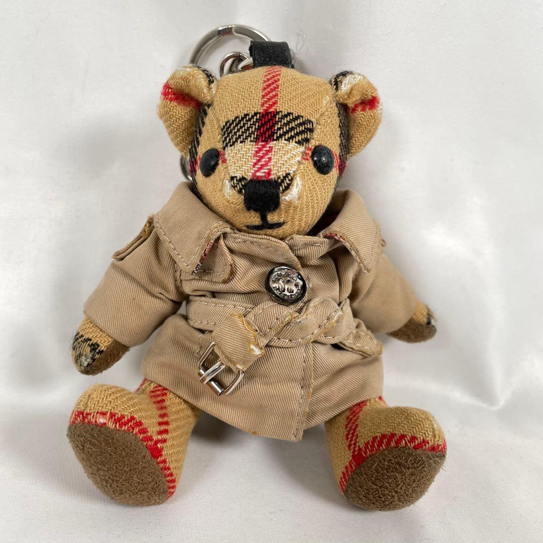 人気 BURBERRY バーバリー ベアチャーム トレンチコート キーホルダー キーリング拍卖