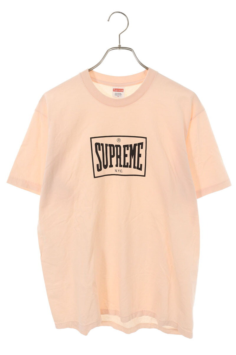 シュプリーム Tシャツ サイズ:M Warm Up Tee フロントロゴプリントTシャツ 中古 OM10拍卖