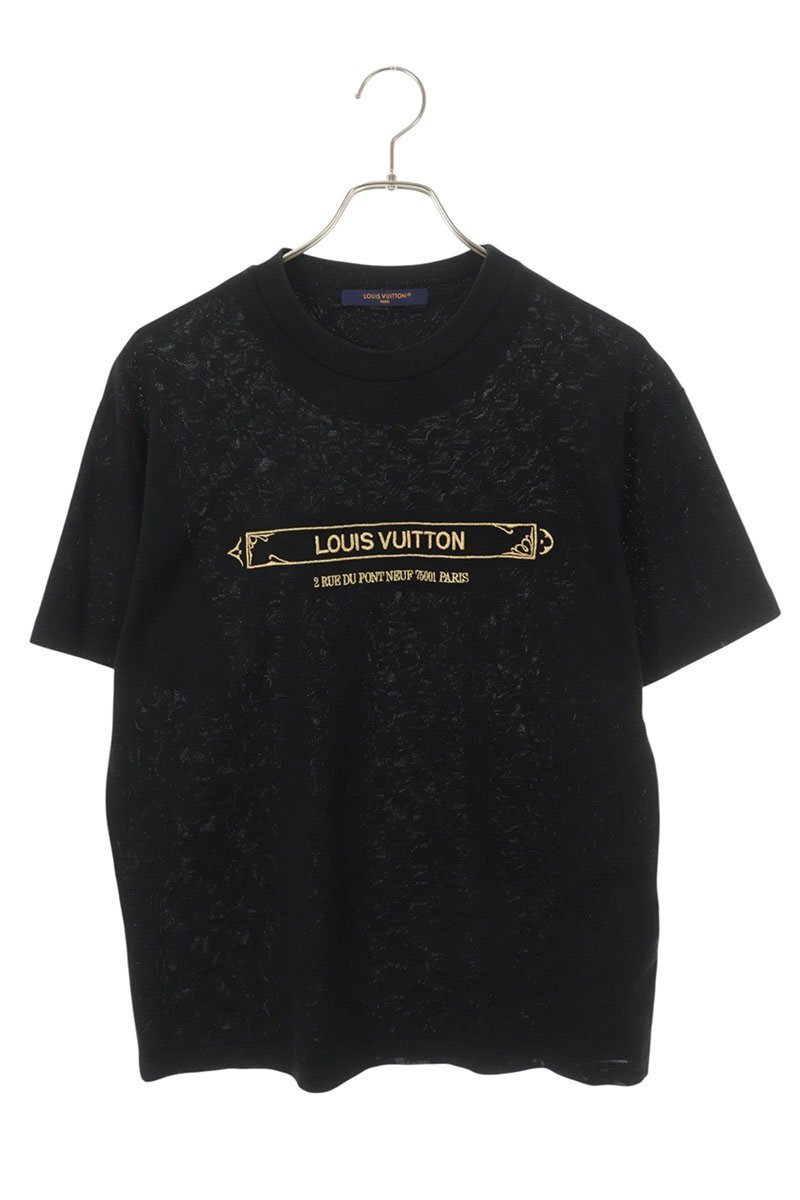 ルイヴィトン Tシャツ サイズ:XS 25SS RM2525M JUV HTY10W ロゴ刺繍ダミエ総柄Tシャツ 中古 SS13拍卖