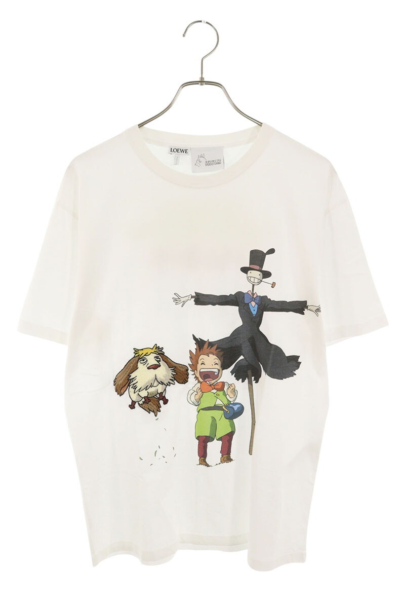 ロエベ Tシャツ サイズ:S HB44Y22X11 キャラクタープリント刺繍Tシャツ 中古 SB01拍卖