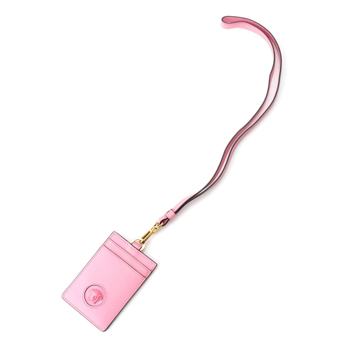 ヴェルサーチェ レザー メデューサ カードケース ピンク【中古】拍卖