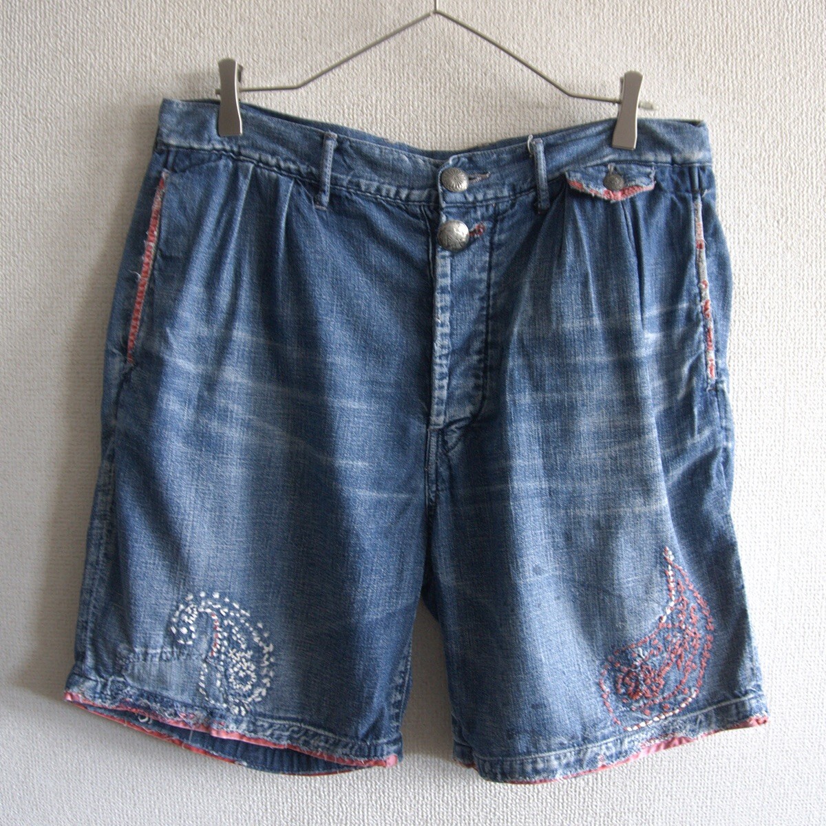 【美品】KAPITAL KOUNTRY【リペア加工 デニム ショートパンツ】3(L) キャピタル 26050046拍卖