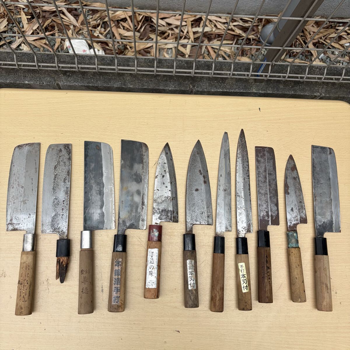 1円~和包丁 包丁 出刃包丁 刺身包丁 料理包丁 刃物 調理器具 万能包丁 堺 忠則 尊德 特製 手打 勝秀作 本打 菊守作 11点拍卖