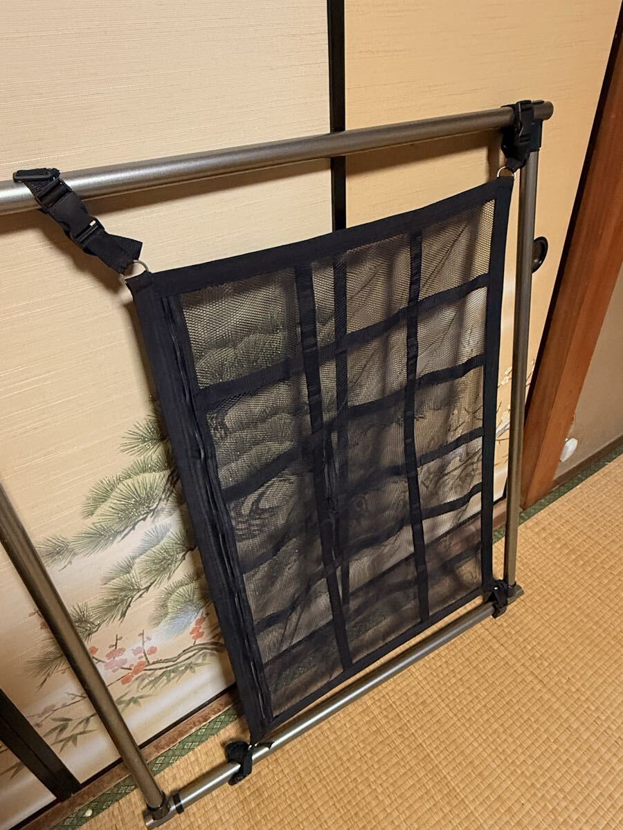スズキ エブリィワゴン DA17W ハイルーフ 室内天井メッシュネットラック 中古美品 キャリア キャンプ 車中泊 カーゴネット 天井収納ネット拍卖