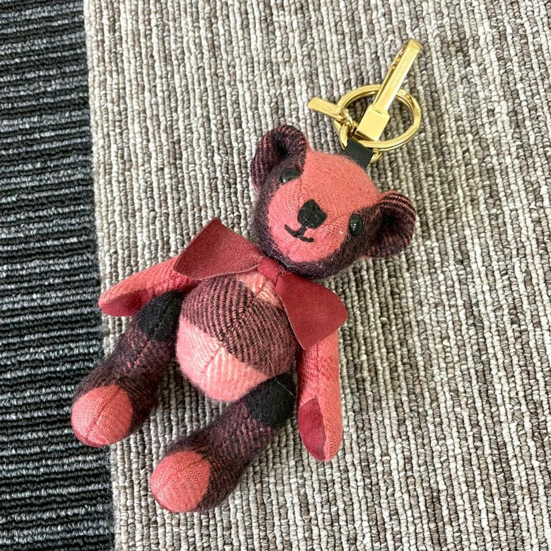 超美品 BURBERRY バーバリー クマ チャーム キーホルダー拍卖