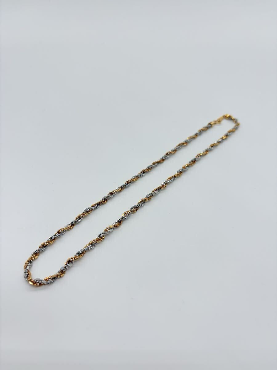 ゴールドプラチナネックレス pt850 k18刻印拍卖