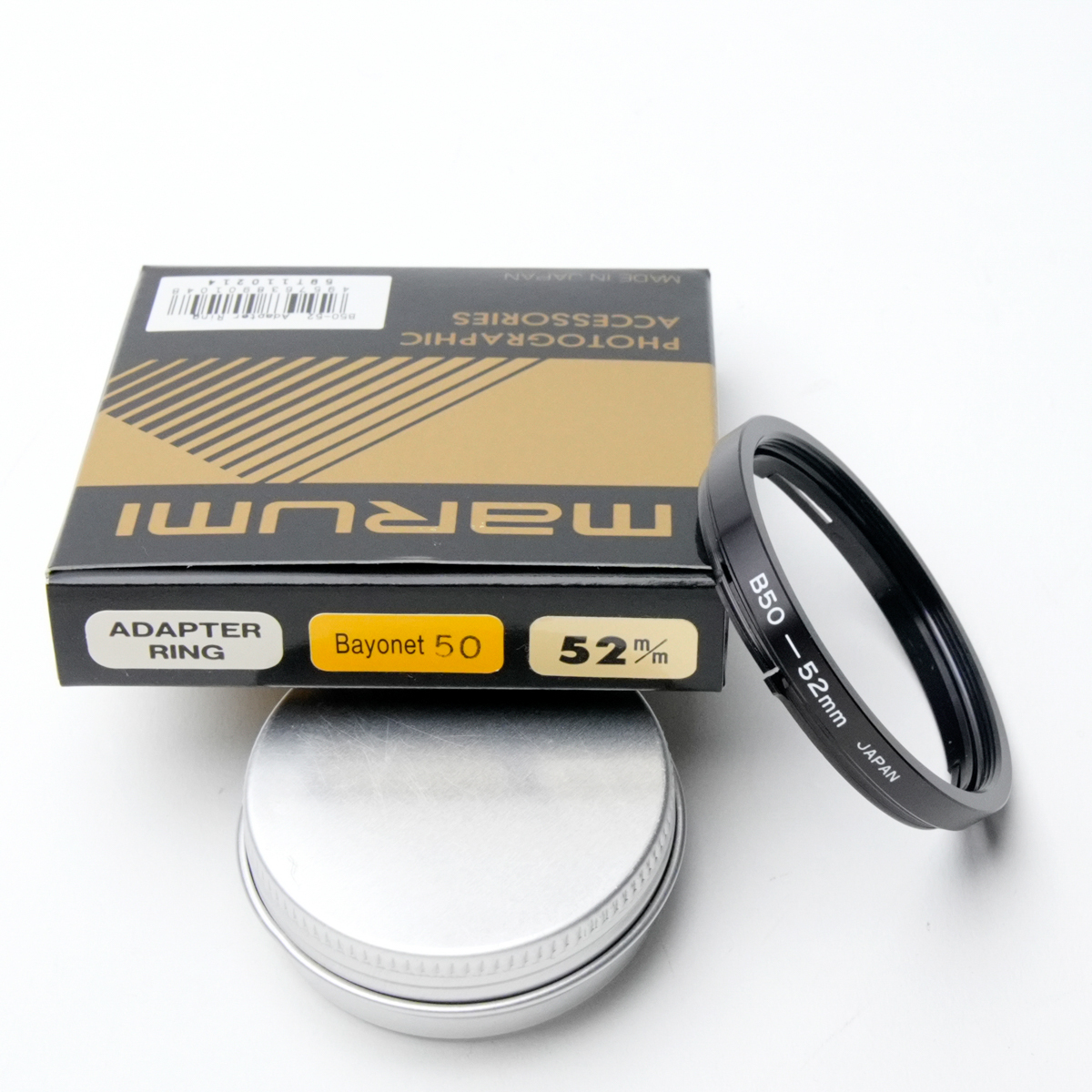 B50 52mm フィルター変換アダプターリング 未使用 (marumi 日本製) HASSELBLAD用拍卖