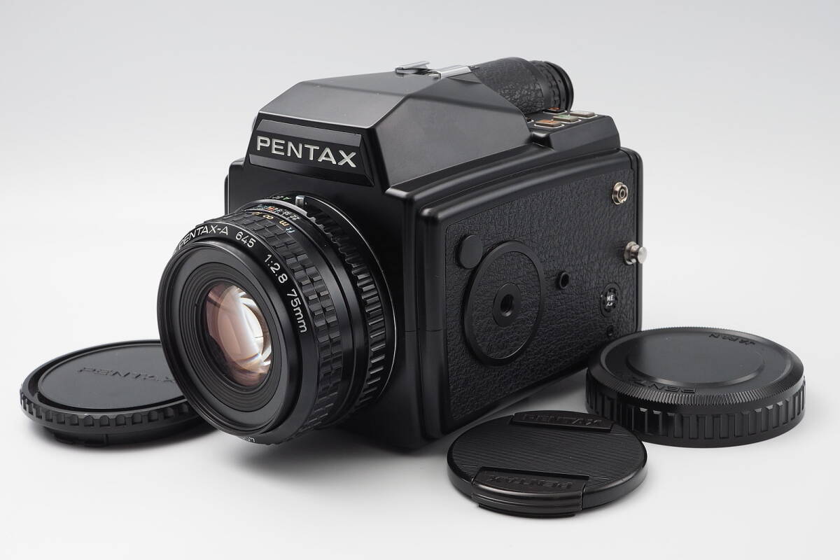 PENTAX 645 ボディ SMC PENTAX-A 1:2.8 75mm ペンタックス 中判カメラ レンズ セット拍卖