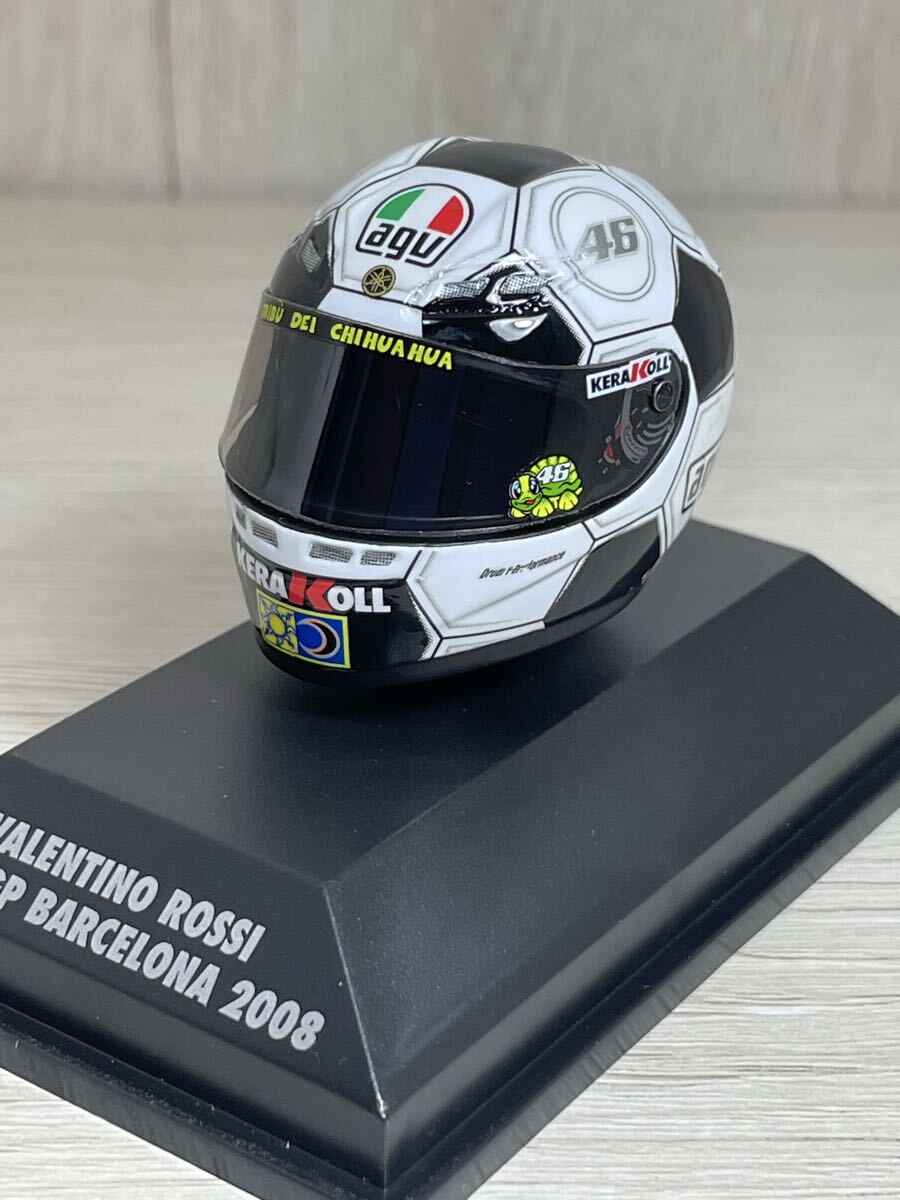 ■1/8■AGV HELMET■ヘルメット■V.ロッシ 2008年 バルセロナ モトGP■V.ROSSI MOTOGP BARCELONA 2008■080086■拍卖