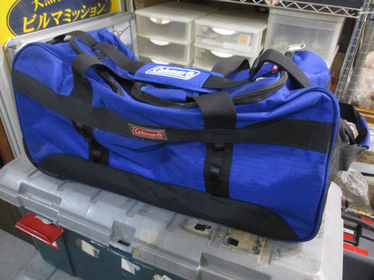 ◆Coleman コールマン◆キャリーバッグ(ブルー)◆長さ約60センチ◆美品◆1~3回程度の使用◆画像をご参照されて入札お願いします拍卖