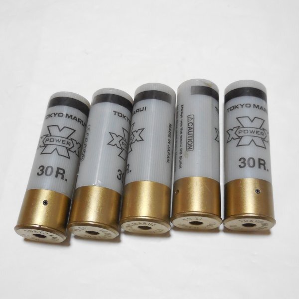 マルイ製 ショットガン用 ショットシェル 30連マガジン ホワイト 5本セット拍卖