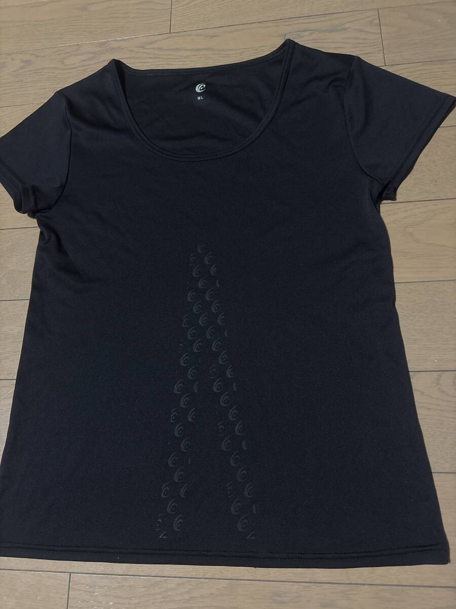 RELIVE リライブ リカバリーウェア 半袖ブラック 黒 Tシャツ WL 健康 インナー ポリエステル 二分袖 レディース 拍卖