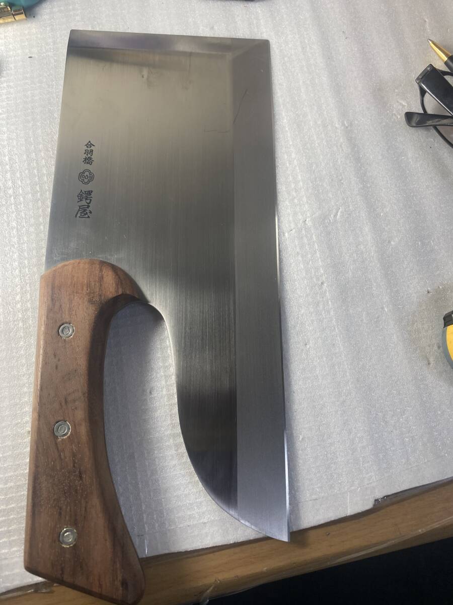 つば屋庖丁店 蕎麦庖丁 刃の長さが 29センチ 超美品拍卖