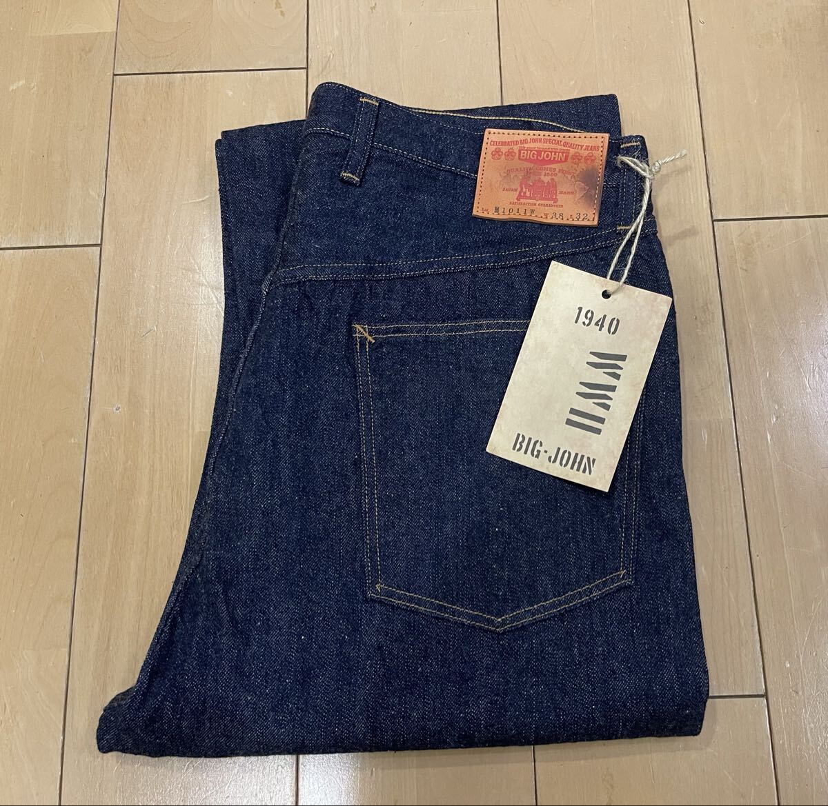 BIG JOHN ビッグジョン 10oz M1011W (001) WWⅡ MODEL 大戦モデル セルビッチデニム w38 未使用新品 児島産 日本製拍卖