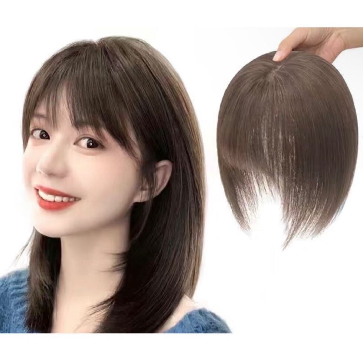 部分ウィッグ ポイント ウィッグ ヘアピース かつら 白髪隠し 薄毛対策 トップカバー ブラウン ブラック ボリュームアップ ワンタッチ 拍卖