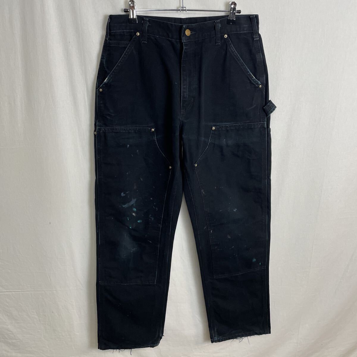 アメリカ製 カーハート ダブルニー ダックペインターパンツ 古着 31×32 WORK WEAR拍卖