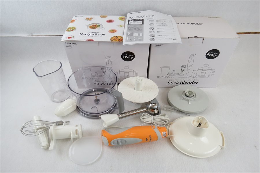 【07】TESCOM テスコム THM610 スティックブレンダー 中古 現状品 260507A5698拍卖