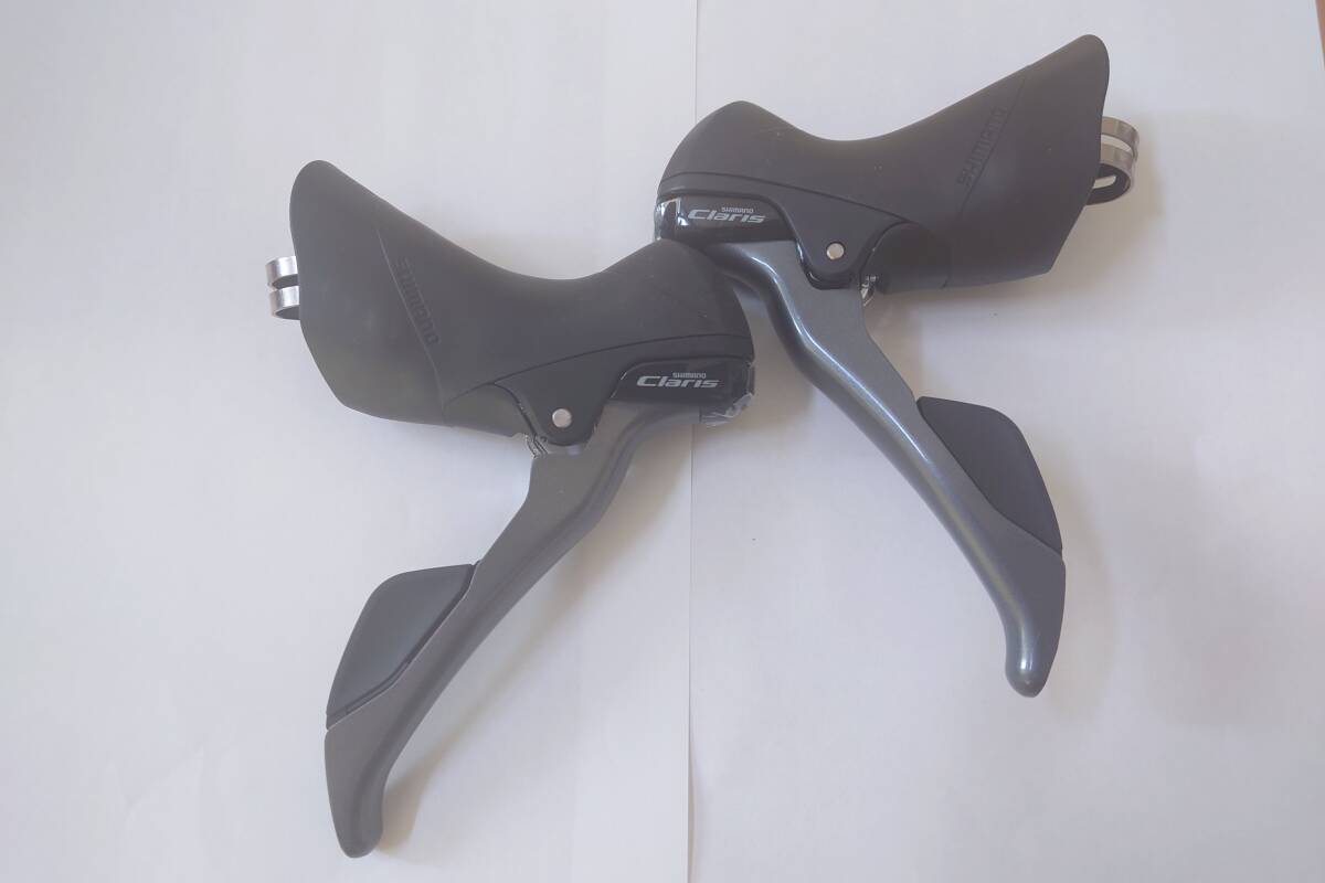 SHIMANO Claris ST-R2000 2x8S STIレバー 走行20kmのみ使用拍卖