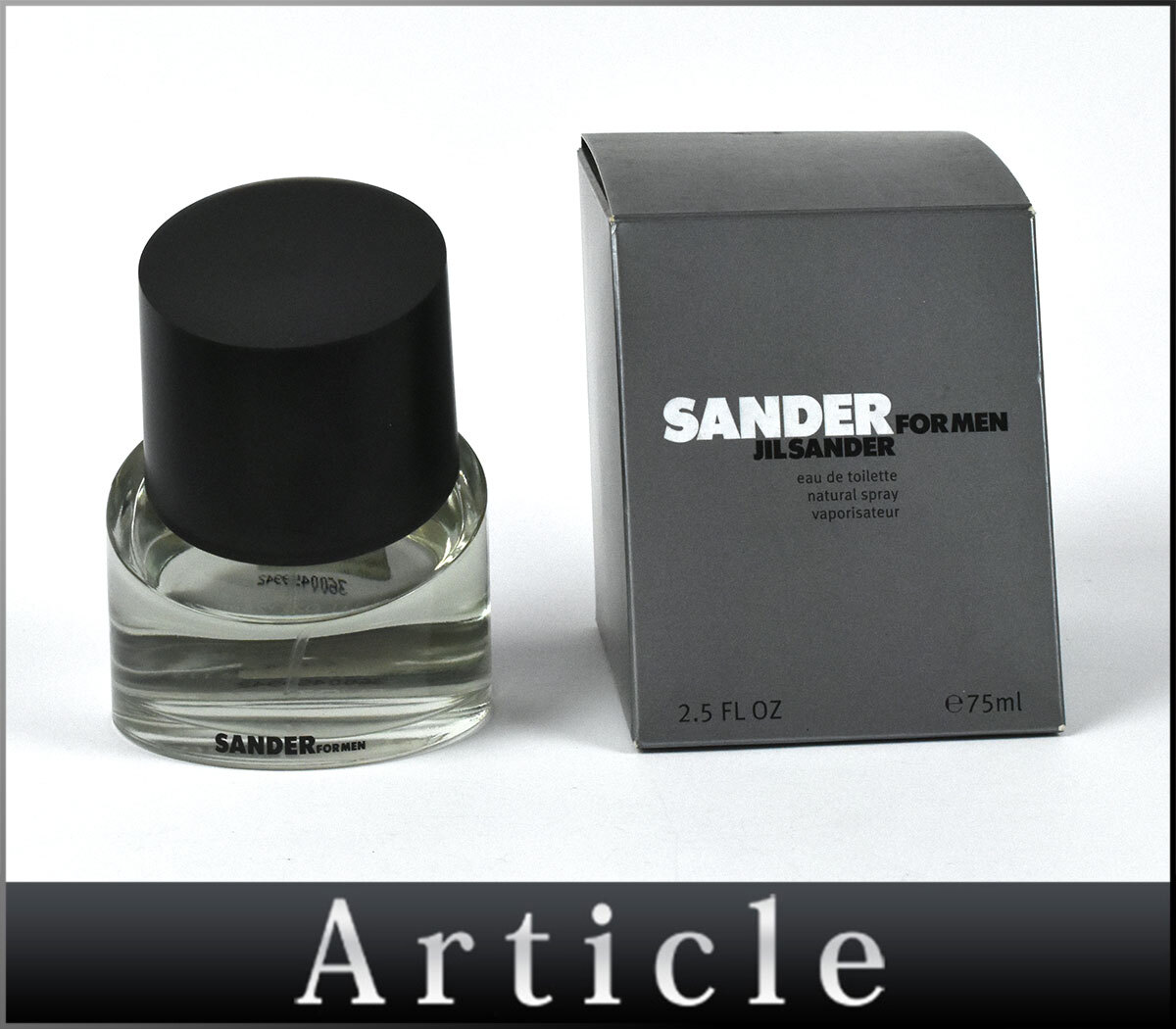 255417◇美品 Jil Sander ジルサンダー サンダー フォー メン オードトワレ 香水 フレグランス スプレー式 メンズ 小物 箱付/ G拍卖