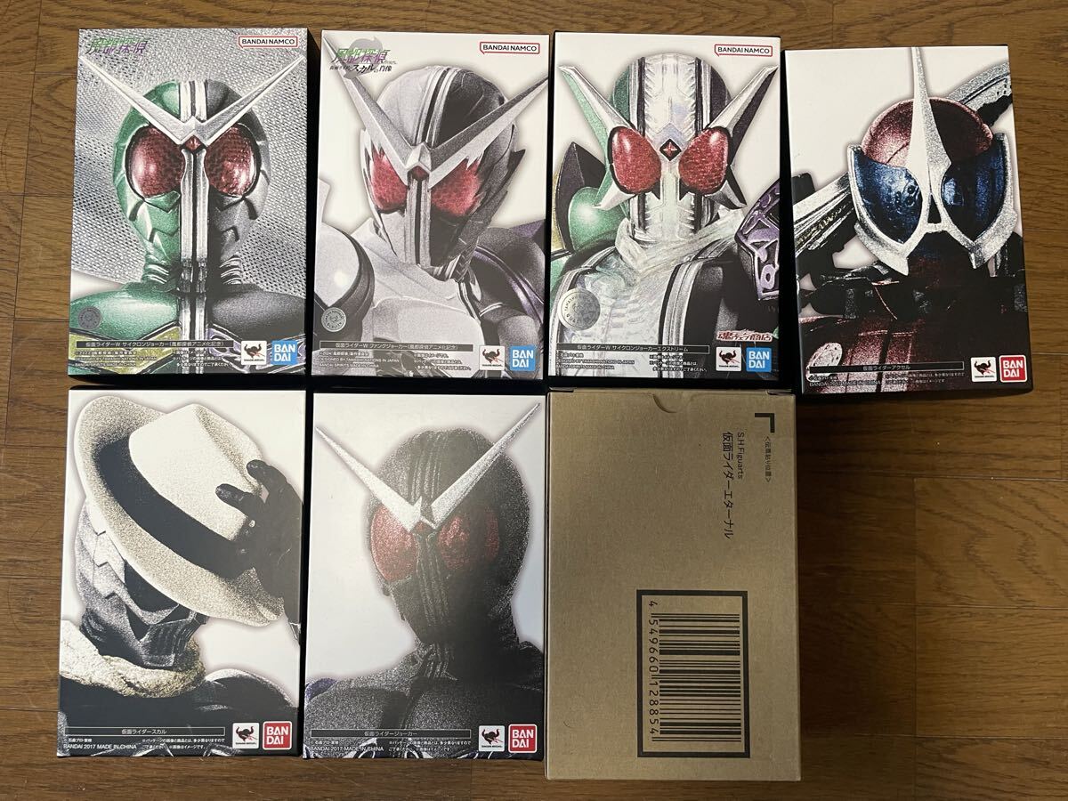 S.H.Figuarts 真骨彫製法 仮面ライダーWシリーズまとめ売り サイクロンジョーカー ファングジョーカー エターナル スカル 風都探偵拍卖