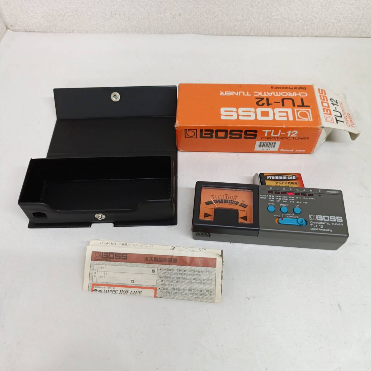LA548 ギターチューナー Roland ローランド BOSS ボス TU-12 CHROMATIC TUNER クロマチックチューナー 針式 廃盤 名機拍卖