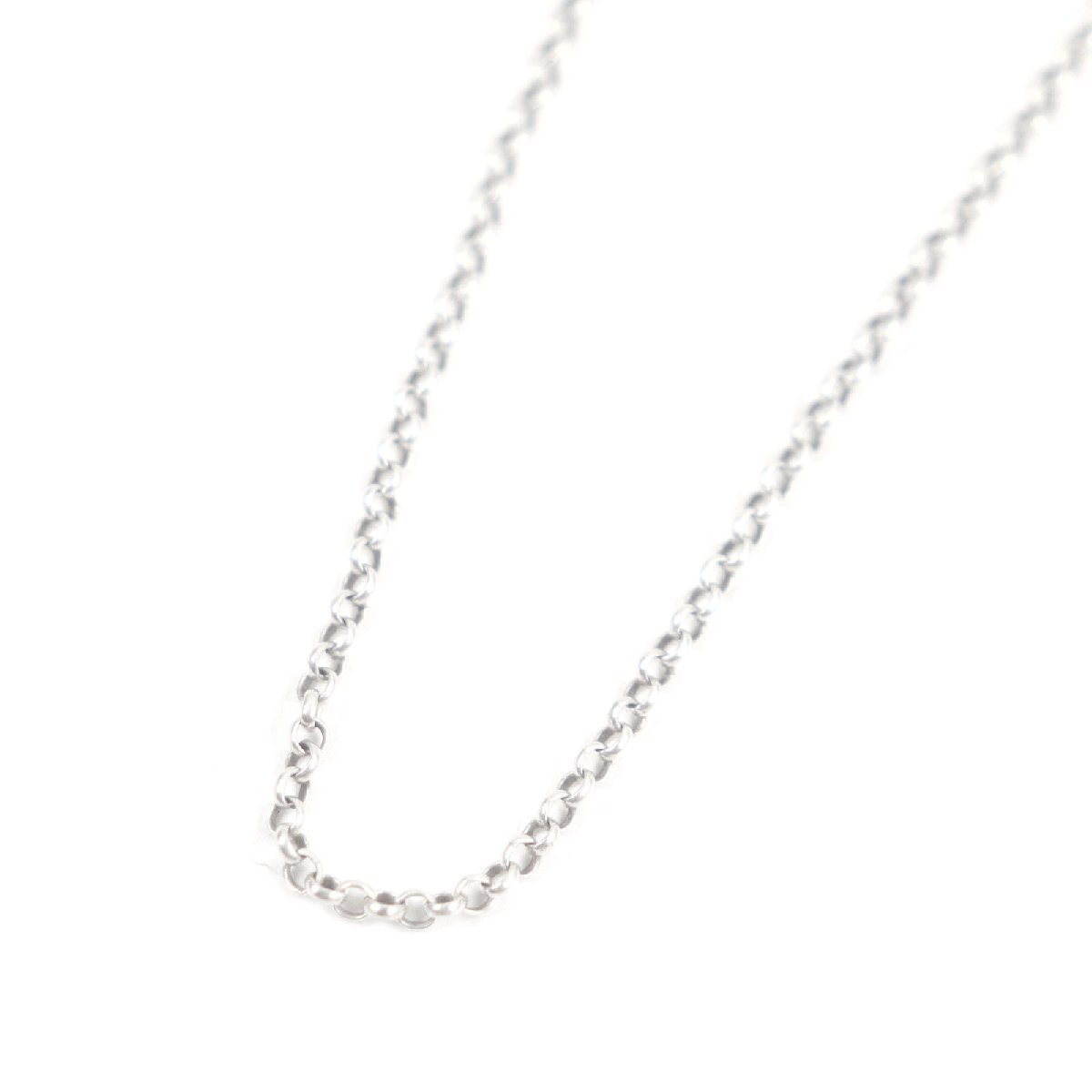 美品□CHROME HEARTS クロムハーツ NECKCHAIN R18 ロールチェーン 18インチ チェーンネックレス SV925 アクセサリー シルバー 重量4.9g拍卖