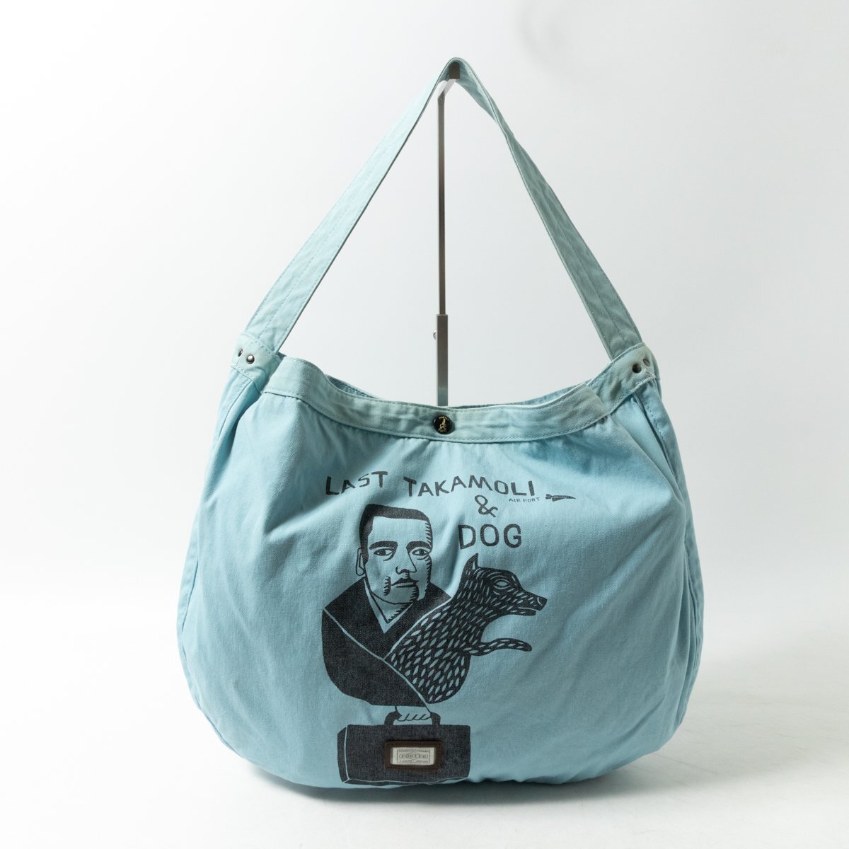 【1円スタート】PORTER × B印 YOSHIDA ポーター × ビージルシ GS 別注 LAST TAKAMORI ショルダーバッグ 11号帆布 日本製 ブルー bag 鞄拍卖