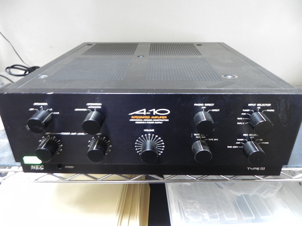 NEC A-10 TYPEIII プリメインアンプ 音出しOK拍卖