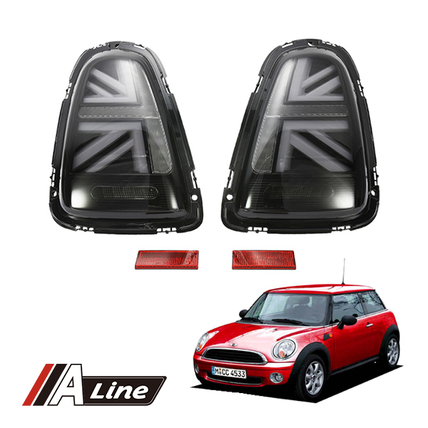 BMW MINI ミニ クーパー R56 R57 R58 R59 LCI LEDテール JCW ユニオンジャック スモークタイプ テールライト テールランプ 左右セット拍卖