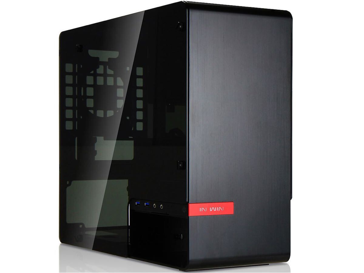 IN WIN mini ITX対応 ゲーミングPCケース DVDドライブ搭載 グラフィックボード搭載可能 IW-CF02-BLA 現状品扱い拍卖