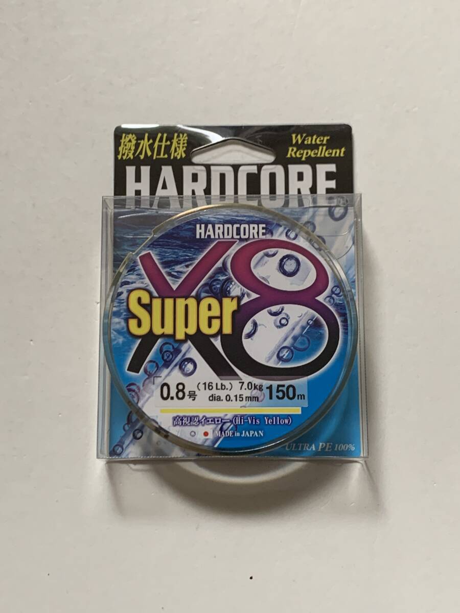デュエル【ハードコア スーパー X8 150m 0.8号 高視認イエロー】拍卖