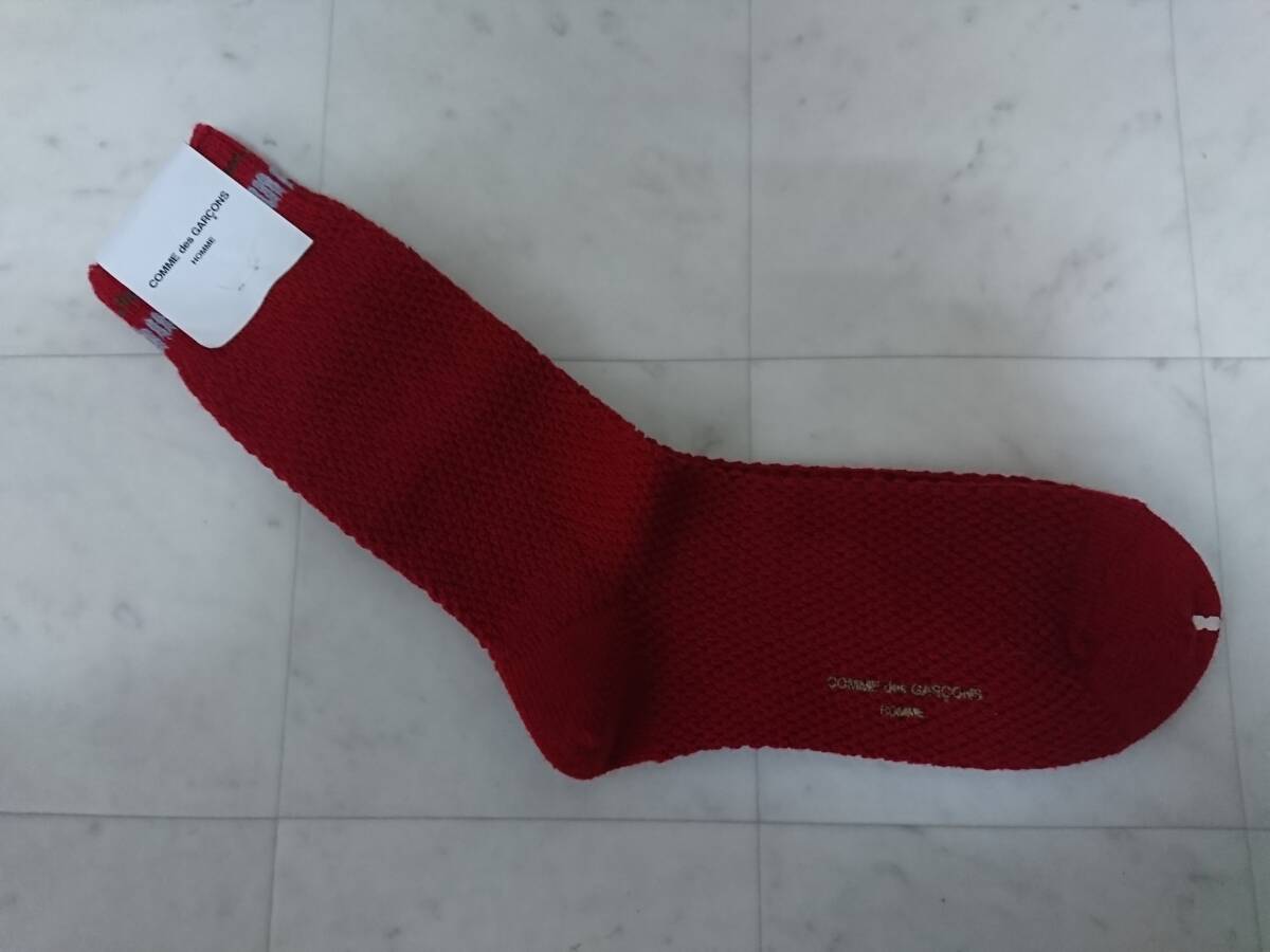 未使用 COMME des GARCONS HOMME コムデギャルソンオム 靴下 ソックス 綿 ナイロン 拍卖
