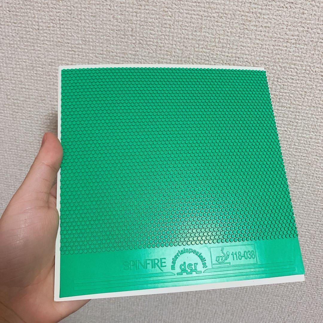 SPINFIRE スピンファイア 卓球 表 ラバー 緑 スポーツ W5拍卖