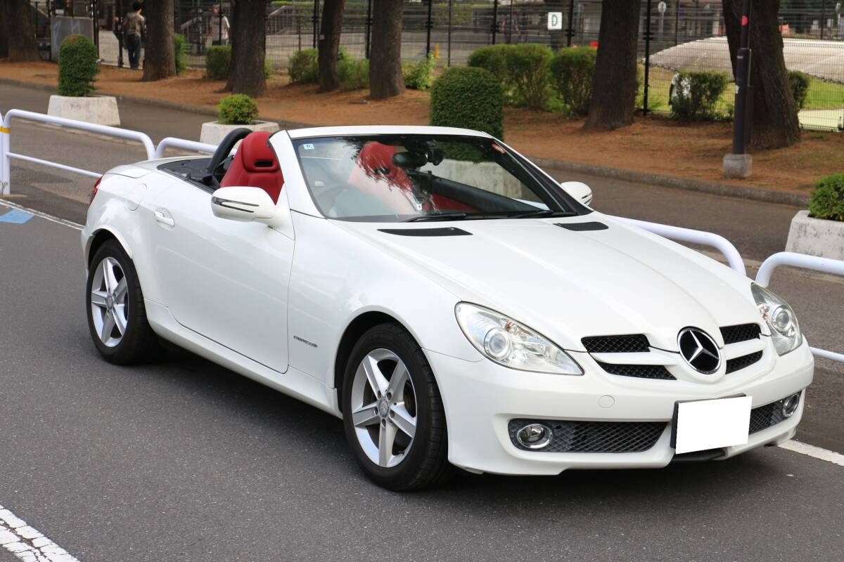 【名車最終コレクションモデル】H22 メルセデスベンツSLK200コンプレッサー【検令和10/6長期】赤革/ナビ/ドラレコ/禁煙/東京拍卖