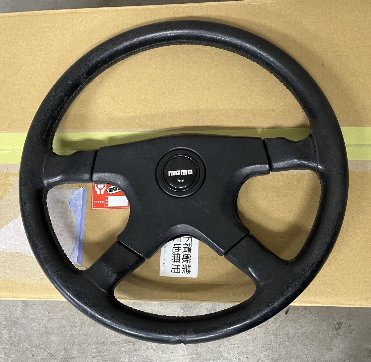 モモ ステアリング MOMO モモステ 当時物 4本スポーク 四輪 旧車 拍卖