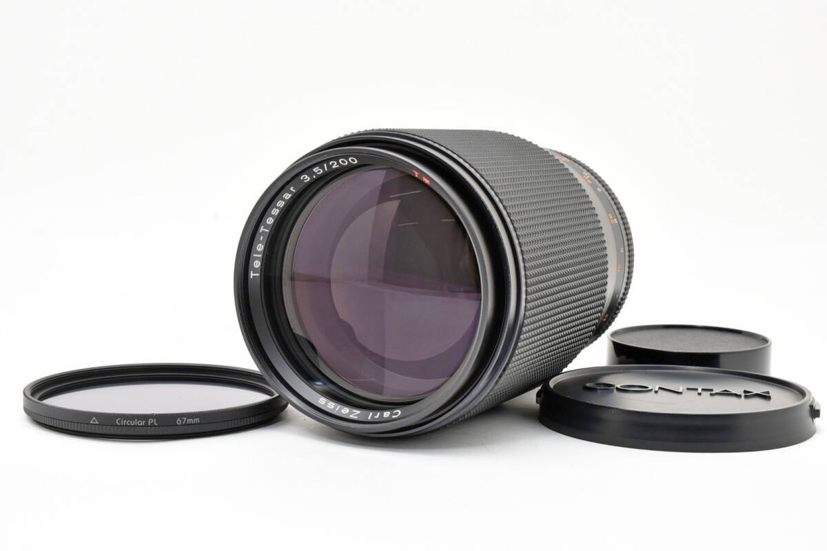 Contax Carl Zeiss Tele Tessar 200mm f/3.5 AEG コンタックス レンズ カールツァイス #8144拍卖