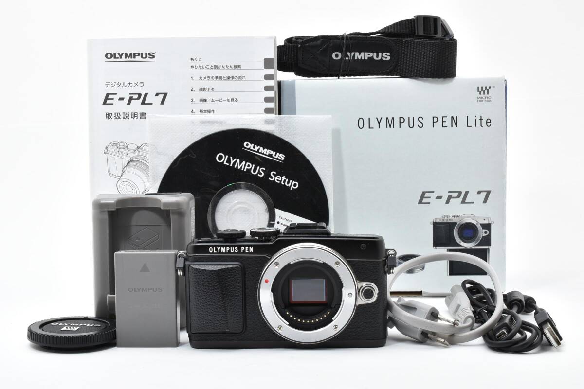極上美品★ OLYMPUS PEN Lite E-PL7 オリンパス ミラーレス一眼 #596 拍卖