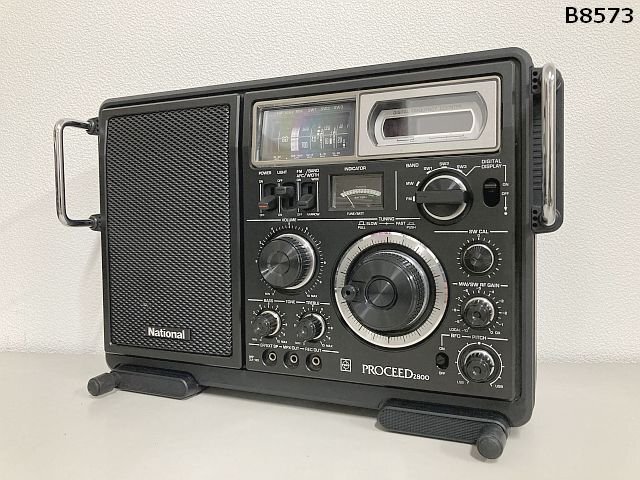 B8573M National ナショナル PROCEED 2800 BCLラジオ RF-2800 外観美品 FM受信確認 ジャンク拍卖