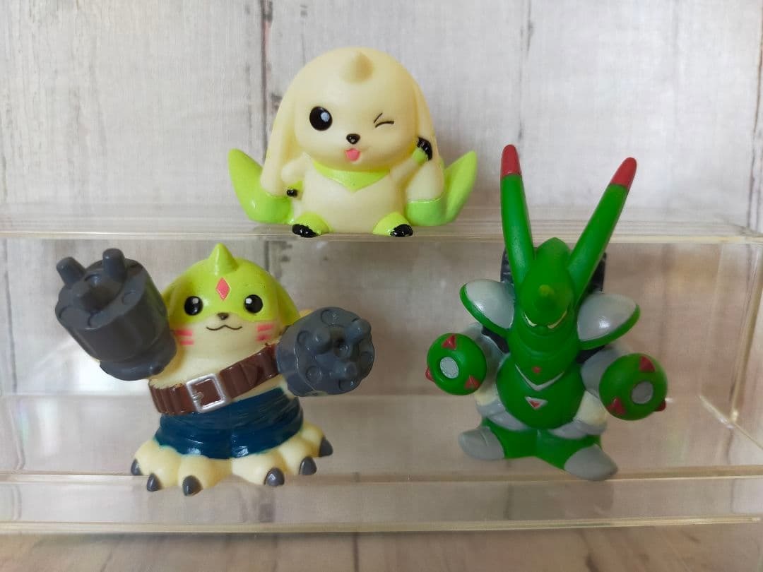 デジモン 指人形 テリアモン ガルゴモン ラピッドモン 進化3体セット拍卖