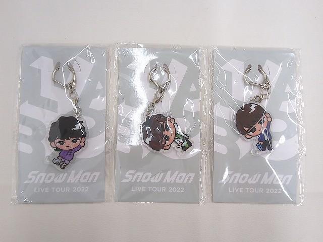 未開封 Snow Man 阿部亮平 渡辺翔太 深澤辰也 すのチルぶら下がりシリーズ アクリルキーホルダー 3点 グッズセット拍卖