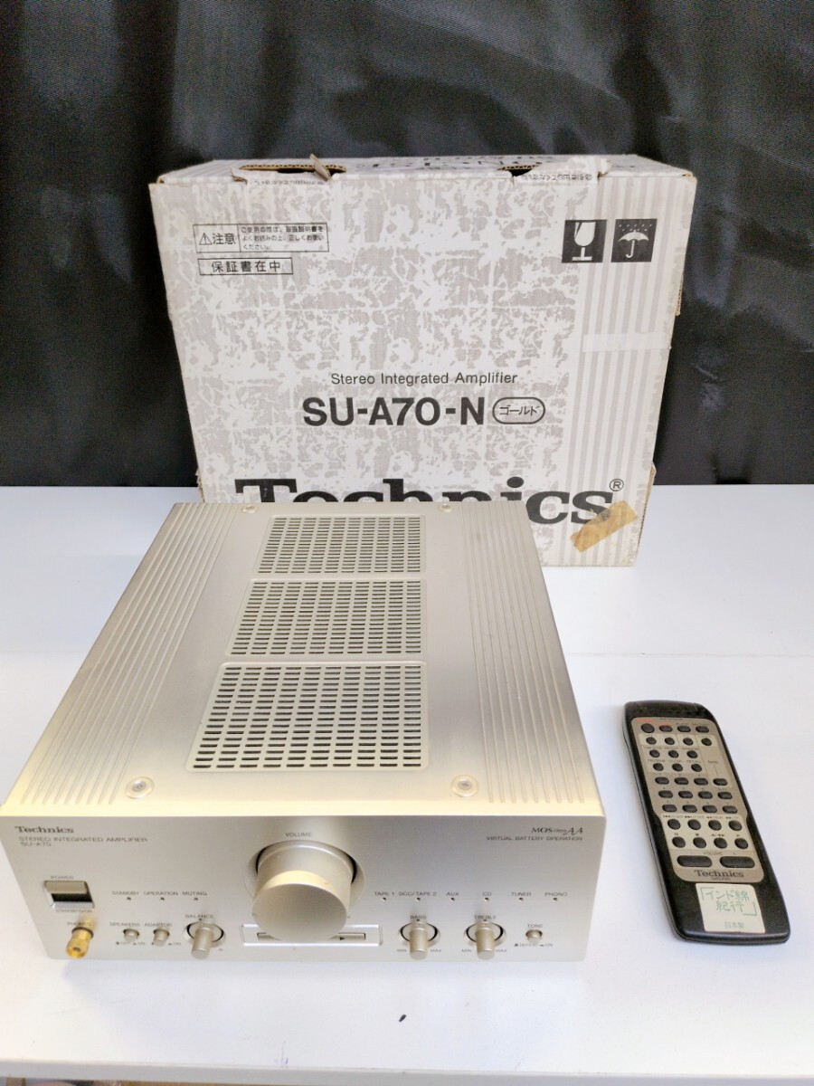 Technics インテグレーテッドアンプ SU-A70-N リモコン付き テクニクス 松下 パナソニック Y2307拍卖