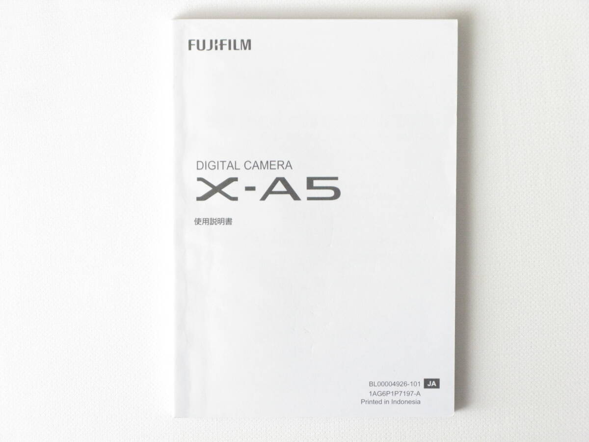 FUJIFILM DIGITAL CAMERA X-A5 日本語版 使用説明書 富士フイルム X-A5 JA 使用説明書拍卖