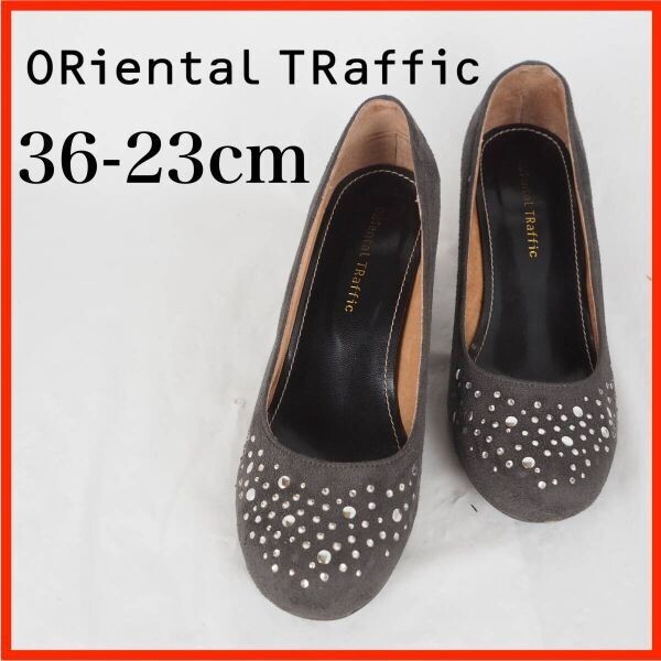OK5386*ORiental TRaffic*オリエンタルトラフィック*レディースパンプス*36-23cm*茶拍卖