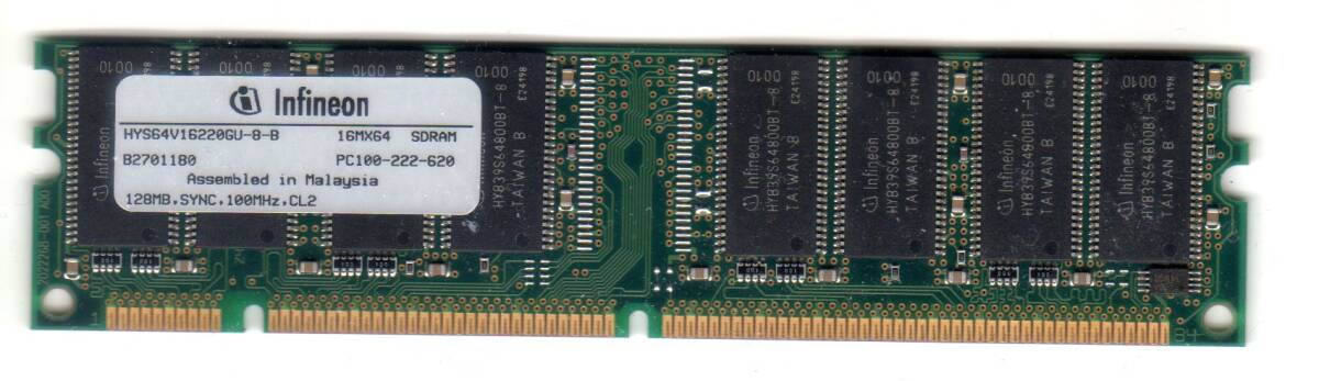中古品 PC100 128MB CL2 SDRAM DIMM ② ゆうパケット拍卖
