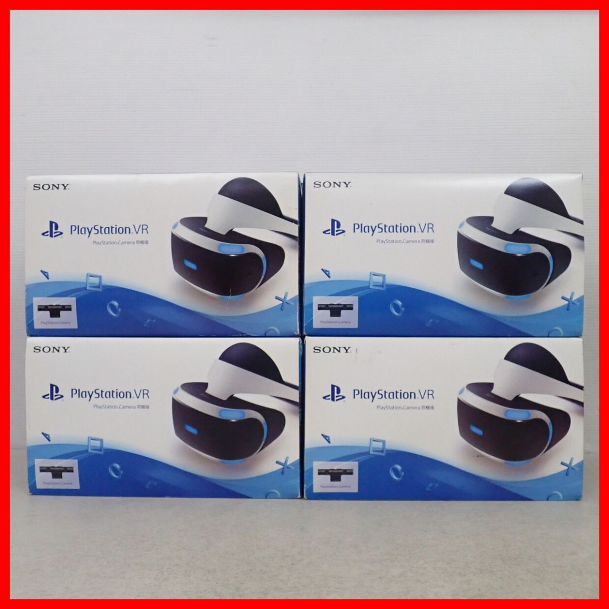 PS4/PS5 PSVR プレイステーションVR CUH-ZVR1 PlayStation Camera 同梱版 まとめて4台セット PlayStation4 SONY ソニー 動作未確認【40拍卖