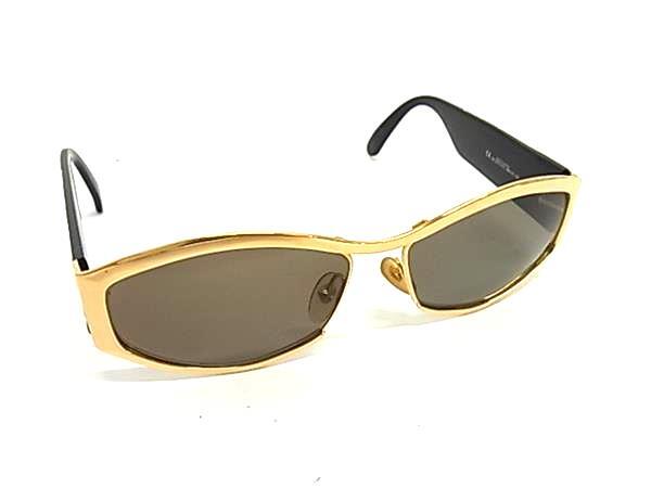 1円 ChristianDior クリスチャンディオール CD2010 41C サングラス メガネ 眼鏡 レディース ブラック系×ゴールド系 BT5234拍卖