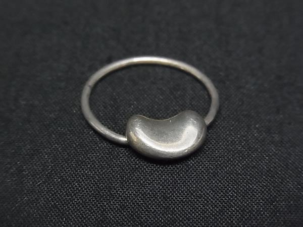 1円 TIFFANY&Co ティファニー エルサペレッティ ビーン SV925 リング 指輪 アクセサリー 約5号 レディース メンズ シルバー系 FX5076拍卖