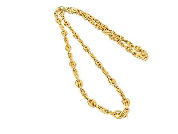 1円 ■美品■ CELINE セリーヌ マカダム チェーン ネックレス ペンダント アクセサリー レディース ゴールド系 FZ2816拍卖