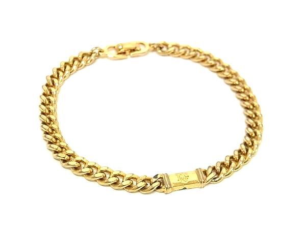 1円 ChristianDior ディオール チェーン ブレスレット アクセサリー レディース メンズ ゴールド系 HC0810拍卖