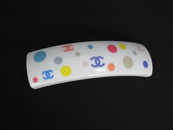 1円 ■美品■ CHANEL シャネル 05C バレッタ 髪留め ヘアアクセサリー レディース ホワイト系 FZ2909拍卖